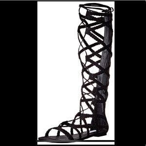 Steve Madden Sammson Black Gladiator Sandals -  9